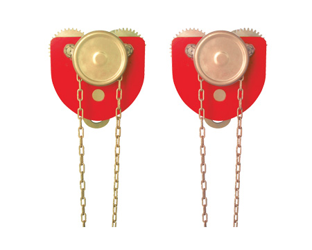 圓角防爆手拉單軌行車